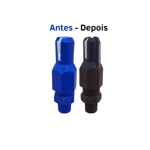 BICO PONTA DE CERÂMICA JATO ESTENDIDO PRETO/AZUL MJ424 MJE-20