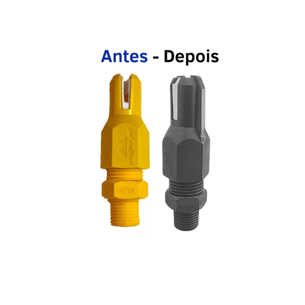 BICO PONTA DE CERÂMICA JATO ESTENDIDO AMARELO/CHUMBO MJ425 MJE-25