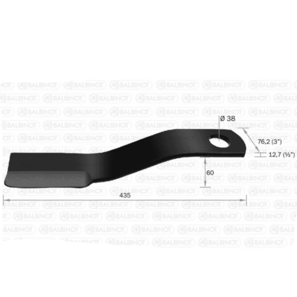 FACA ROÇADEIRA BERTANHA 622340047 MT61 0395 RS1061
