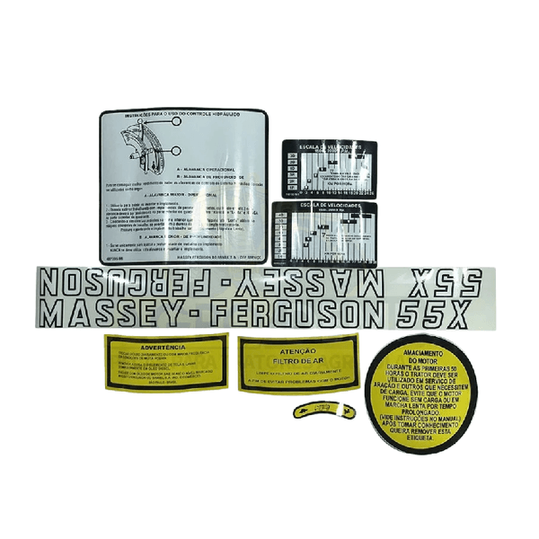 JOGO DECALQUE MASSEY FERGUNSON 55X-2730827