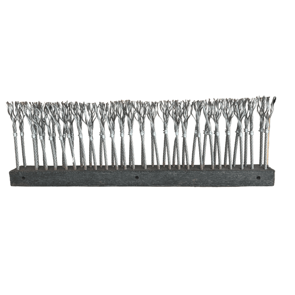 VASSOURA COM CABO DE AÇO PARA VARREDEIRA 820MM PADRÃO SWZ COM CEPO (24 CABOS) 