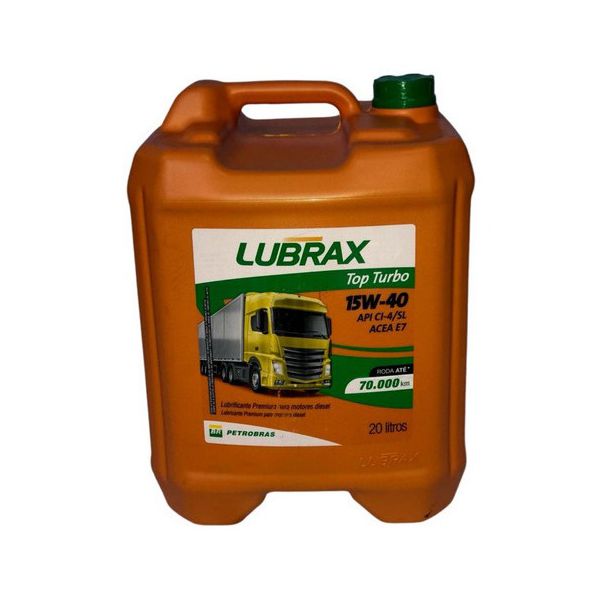 OLEO 15W40 CI4 LUBRIFICANTE LUBRAX TOP TURBO 20 LITROS