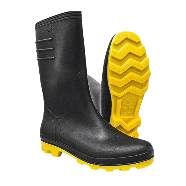 BOTA PVC PRETO / AMARELO Nº44 VONDER PLUS