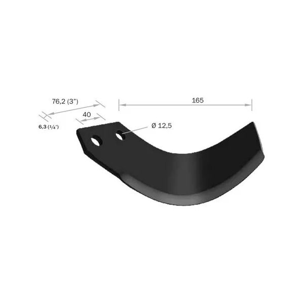 ENXADA ROTATIVA (C) ESQUERDA 0401E FURO 1/2