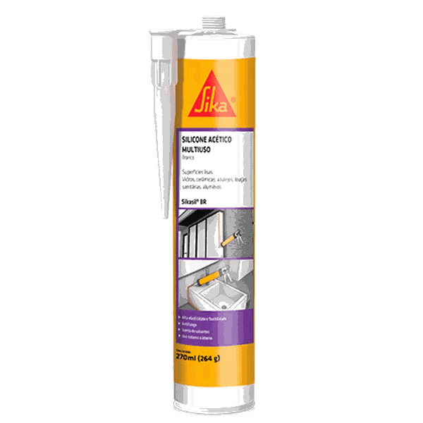 Sika Silicone Sikasil Br Acetico 270 Ml - Sika