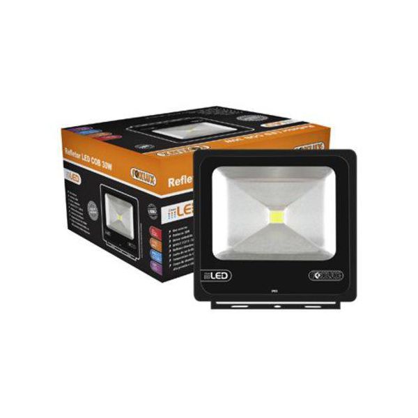 Refletor De Led Cob 50w 6500k Preto Bivolt - Foxlux