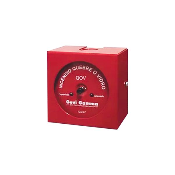 Botoeira p/ alarme de incêndio 12v/24v bivolt Gevi Gama