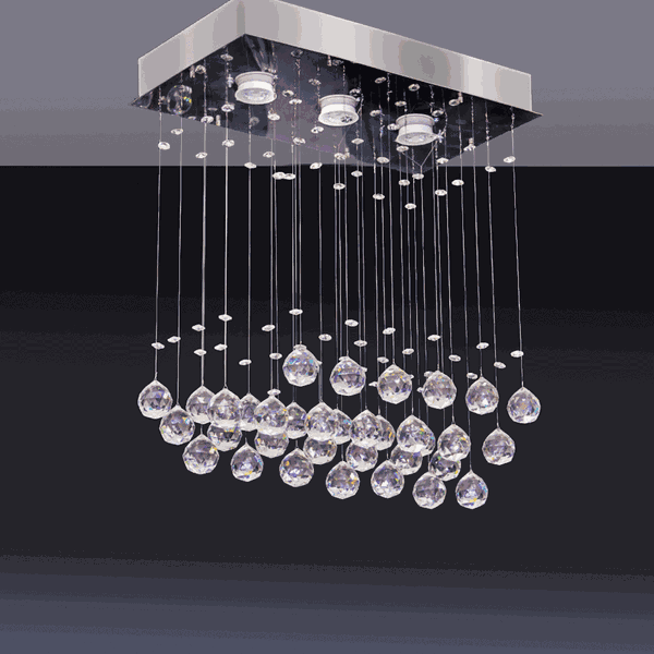 Plafon Crystal Ball led (Lâmp. 3x5w)