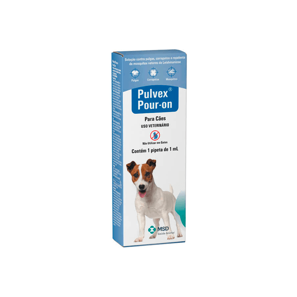 Antipulgas e Carrapatos Pulvex Pour-On - Cães até 15 Kg