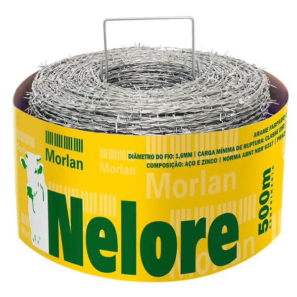 Arame farpado rolo com 500 metros - NELORE - Morlan