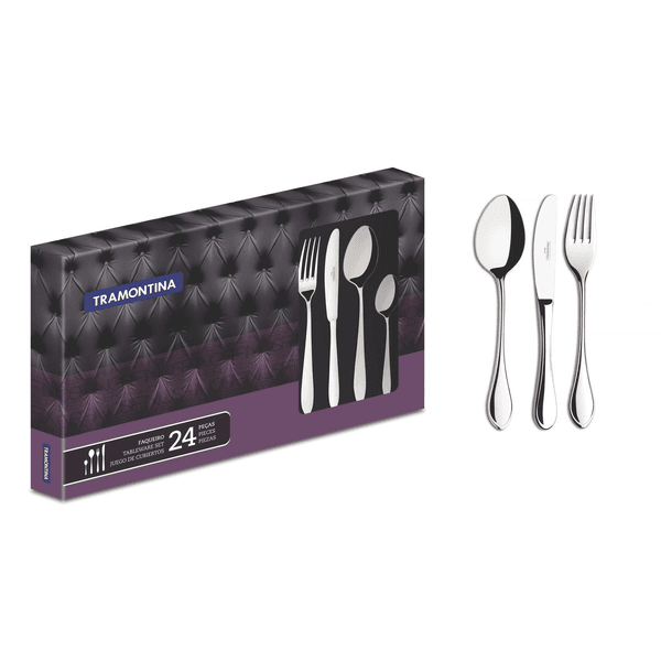 Faqueiro De Aço Inox 24 Peças Italy - Tramontina