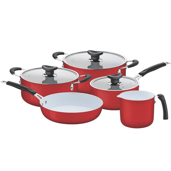 Jogo De Panelas Em Alumínio Com Revestimento Cerâmico E Silicone 5 Peças Provence - Tramontina