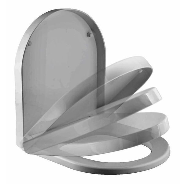 ASSENTO SANITARIO SMART PP SOFT CLOSE Modelo D TIGRE - CINZA