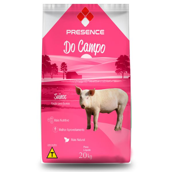 Ração Natural Presence Para Engorda De Suínos Leitões 20kg