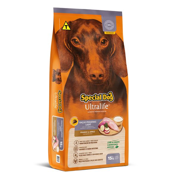 Special Dog Ultralife Raças Pequenas Light Frango E Arroz 15Kg