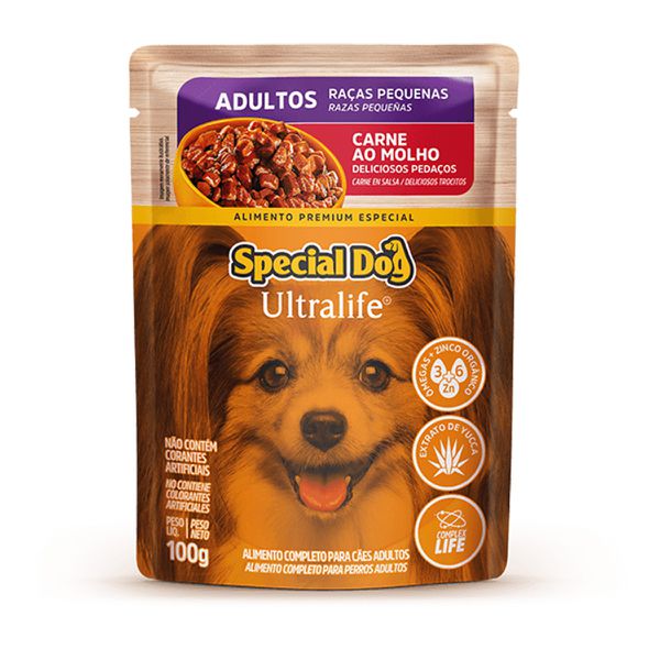 Sachê Special Dog Ultralife Adultos Raças Pequenas Sabor Carne