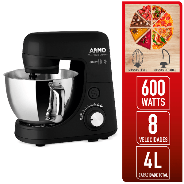 ARNO BATEDEIRA PLANET NOVA DELUXE INOX PRETA (SX73) 220V