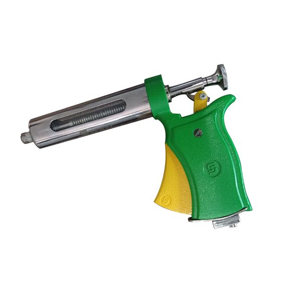 SERVI SERINGA PISTOLA 50 ML COR VERDE/AMARELA (CAIXA COMPLETA)