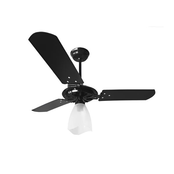 VENTEX VENTILADOR TETO YRIS PRETO/PRETO 127V (150W)