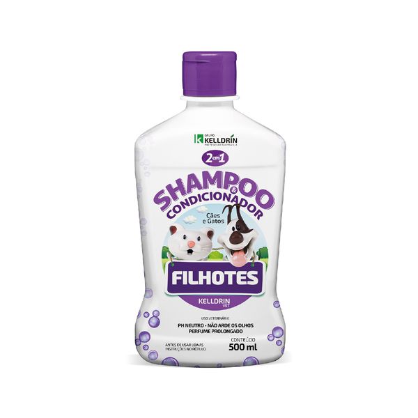 Kelldrin Shampoo E Condicionador Filhotes Cães E Gatos 2x1