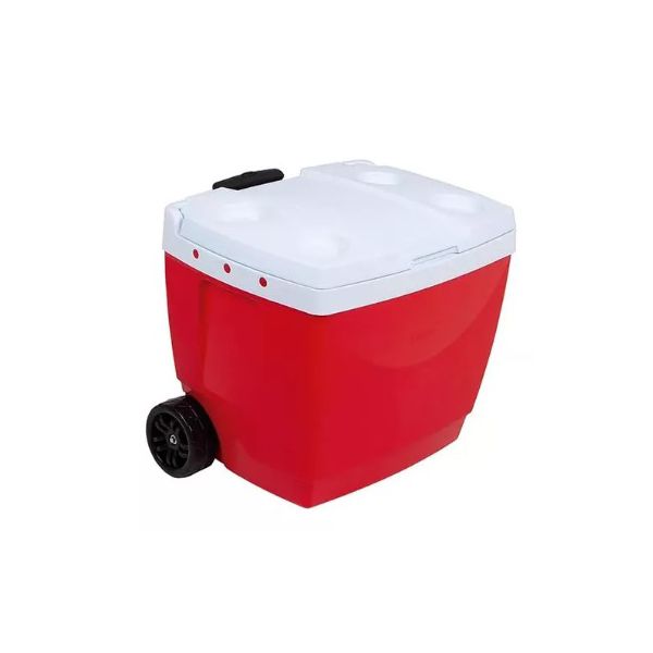 MOR CAIXA TERMICA 42 LITROS VERMELHA COM RODINHAS | Casa Anzai