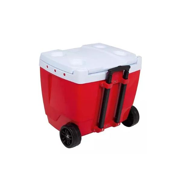 MOR CAIXA TERMICA 42 LITROS VERMELHA COM RODINHAS | Casa Anzai