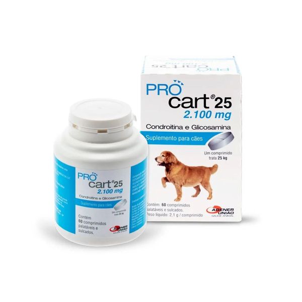 Pró Cart 25 - 2.100mg - Condroitina E Glicosamina