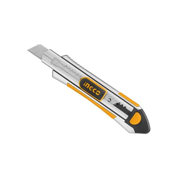 INGCO ESTILETE INDUSTRIAL EM ALUMÍNIO COM 6 LAMINAS 18MM X 100MM (HKNS1808)