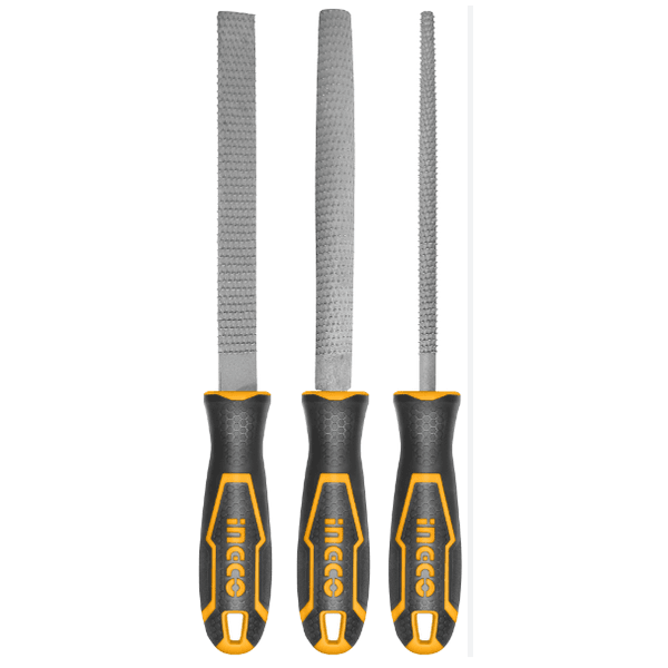 INGCO JOGO DE LIMAS GROSAS 8POLEGADA (200MM) COM 3 PEÇAS
