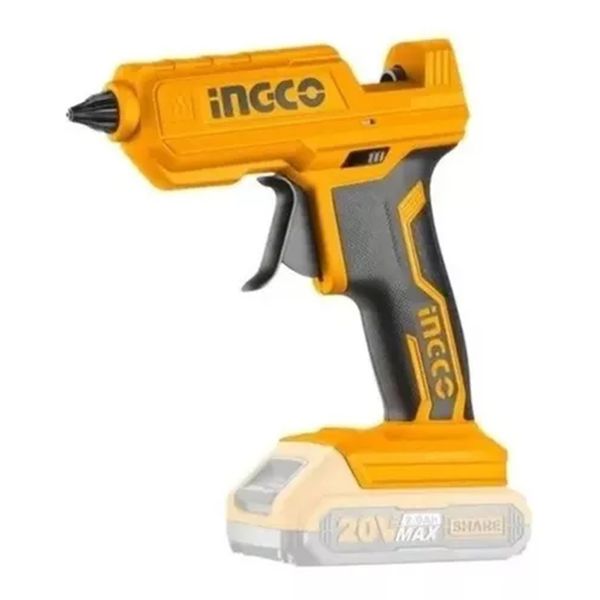 INGCO PISTOLA APLICADORA COLA QUENTE A BATERIA 20V LINHA P20 (CGGLI2001)