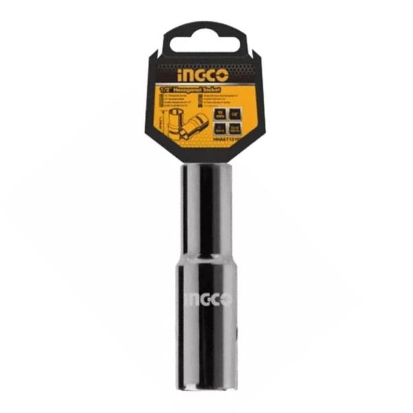 INGCO SOQUETE SEXTAVADO LONGO 1/2 POL 18MM
