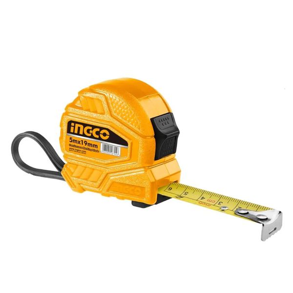 INGCO TRENA DE 5 METROS COM BOTAO DUPLO 5M X 19MM