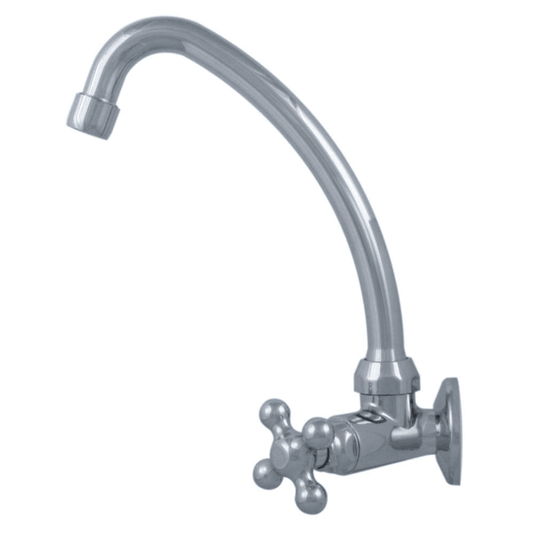 Torneira Para Cozinha De Parede Com Bica Móvel Cromada 3/4' Marujá 1130401 - Viqua