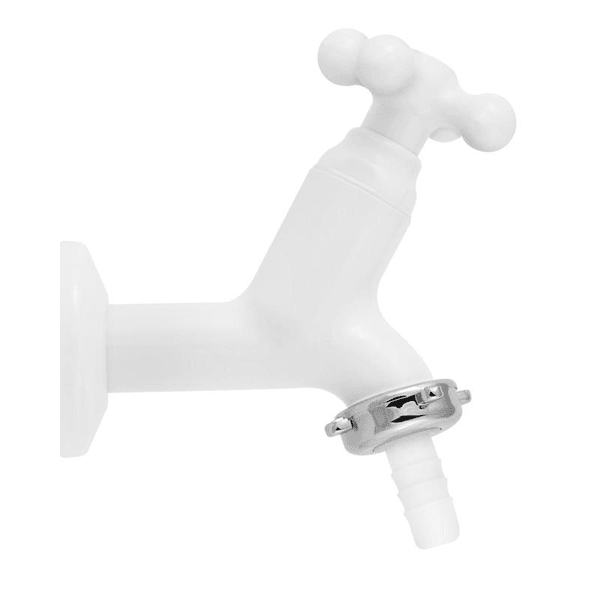 Torneira Para Tanque De Parede Com Bico Branca Marujá 1130922 - Viqua