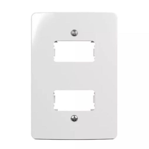 Placa Margirius Renova 4x2 2 Postos Horizontal Branca