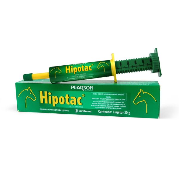 Hipotac Vermífugo Vermicida Para Equinos 30g Pearson