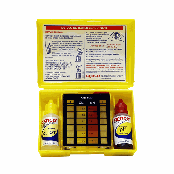 Estojo de Testes Cl/pH - Genco