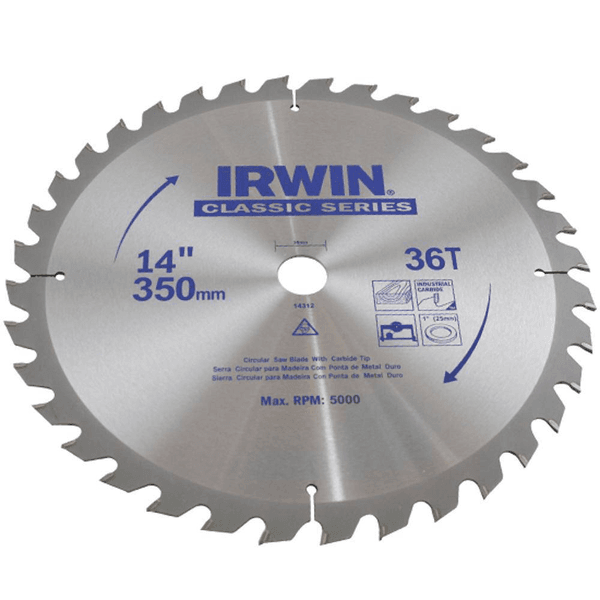 Serra Circular Para Máquinas Estacionárias 350mm x 30mm 36 Dentes - Irwin