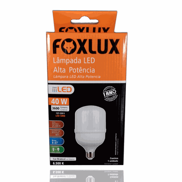 Lâmpada LED Alta Potência 40W (Luz Branca)