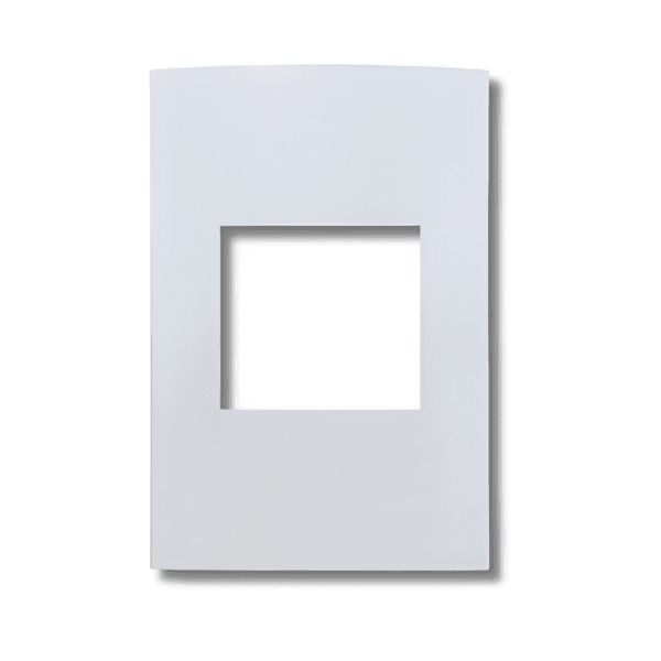 Mg Placa 4x2 2 Postos Horizontal Sleek Branco (16037)