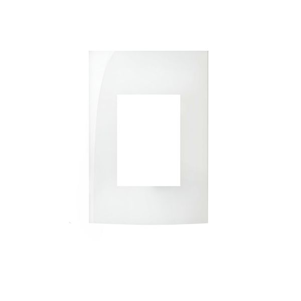 Placa 4x2 3 Postos Horizontal MARGIRIUS Sleek Branco 