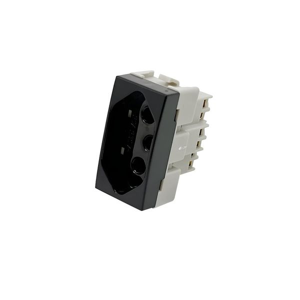 TOMADA LINHA SLEEK EBONY 2P+T 20A 250V - 16820