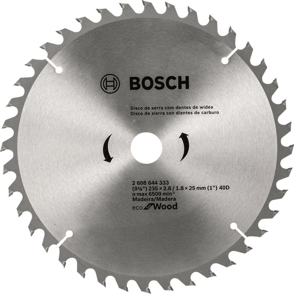 Disco Serra Circular Eco 235mm 40 Dentes 2608.644.333-000 - Bosch