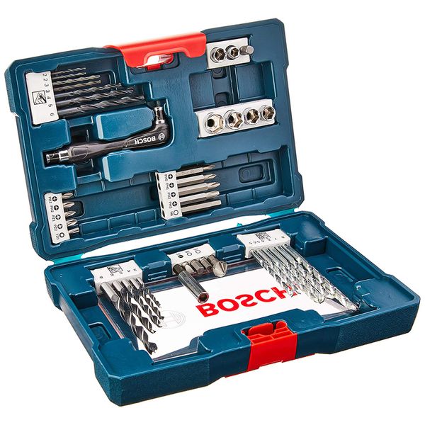 Kit Acessórios V-Line Azul Com 41 Peças - Bosch
