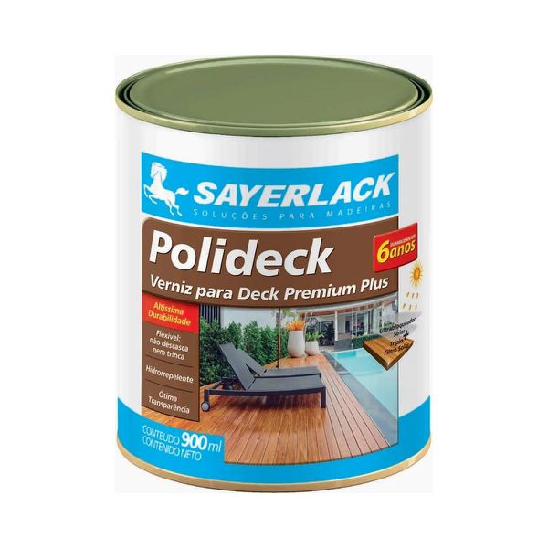 POLIDECK SEMIBRILHO NATURAL 900 ML - SAYERLACK
