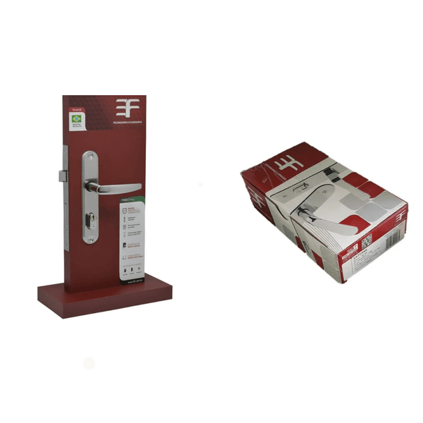 FECHADURA 3F - FASHION 112 EXTERNA CROMADA | Casa Anzai