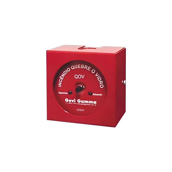 BOTOEIRA ALARME QOV C/ 2 LEDS 12/24V SOBR. CX 4X4 (GG0663-1) GEVI GAMA