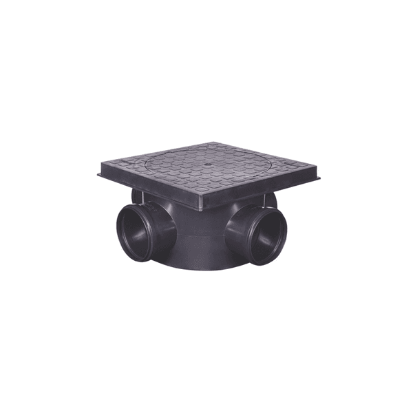 CAIXA PASSAGEM CONEXTEC PP 300MM C ANEIS E TAMPA PP REFORCADA