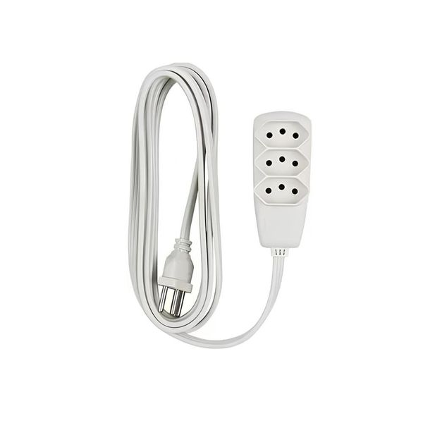 GL ELETRO EXTENSAO SORT PP 3X0,75 2P+T 10A GELO 10M (PIAL)