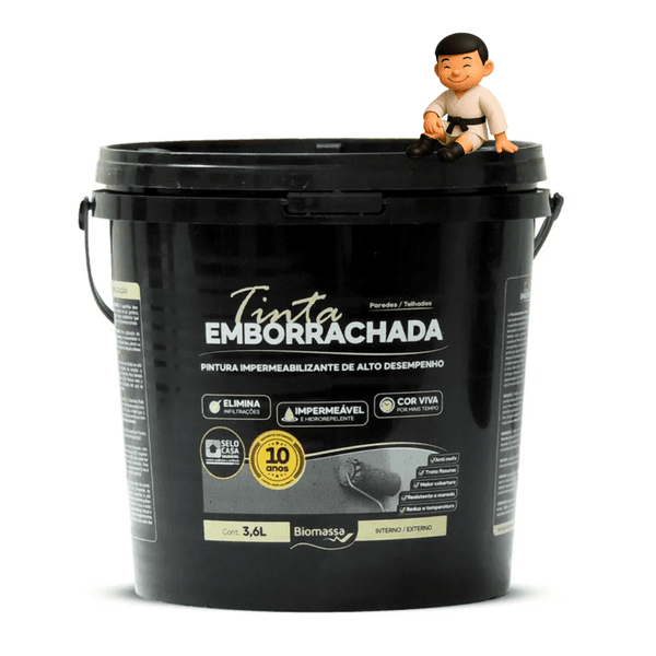 BIOMASSA TINTA EMBORRACHADA 3,6 L - CROMIO